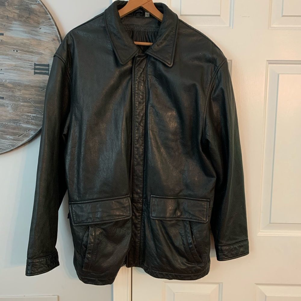 Roundtree & Yorke Vintage Leather Jacket sz L
